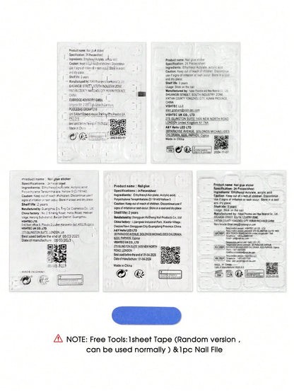 Ramadan Milk Tea Star & Bow Press On Nails