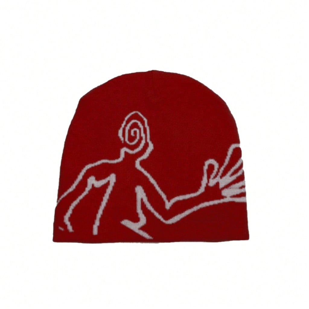 Abstract Modern Art Spiral Knit Hat Street Fashion