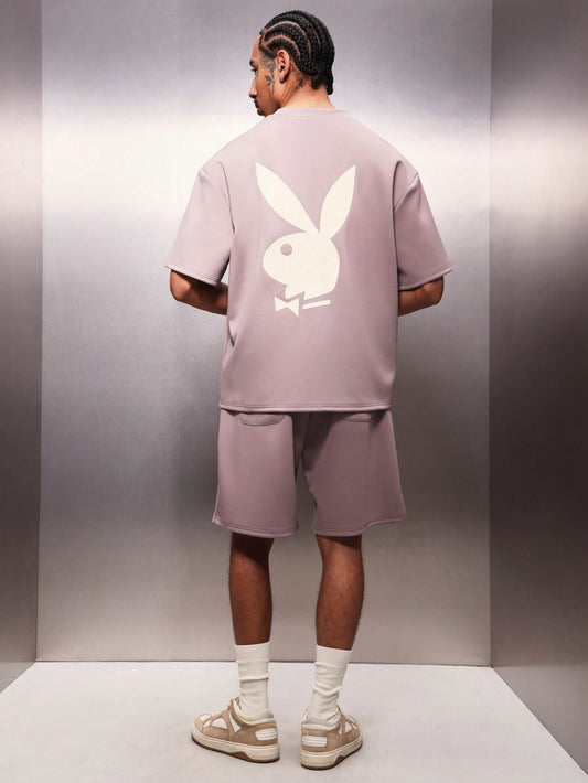 PLAYBOY X SUMWON Oversized T-Shirt & Shorts Set