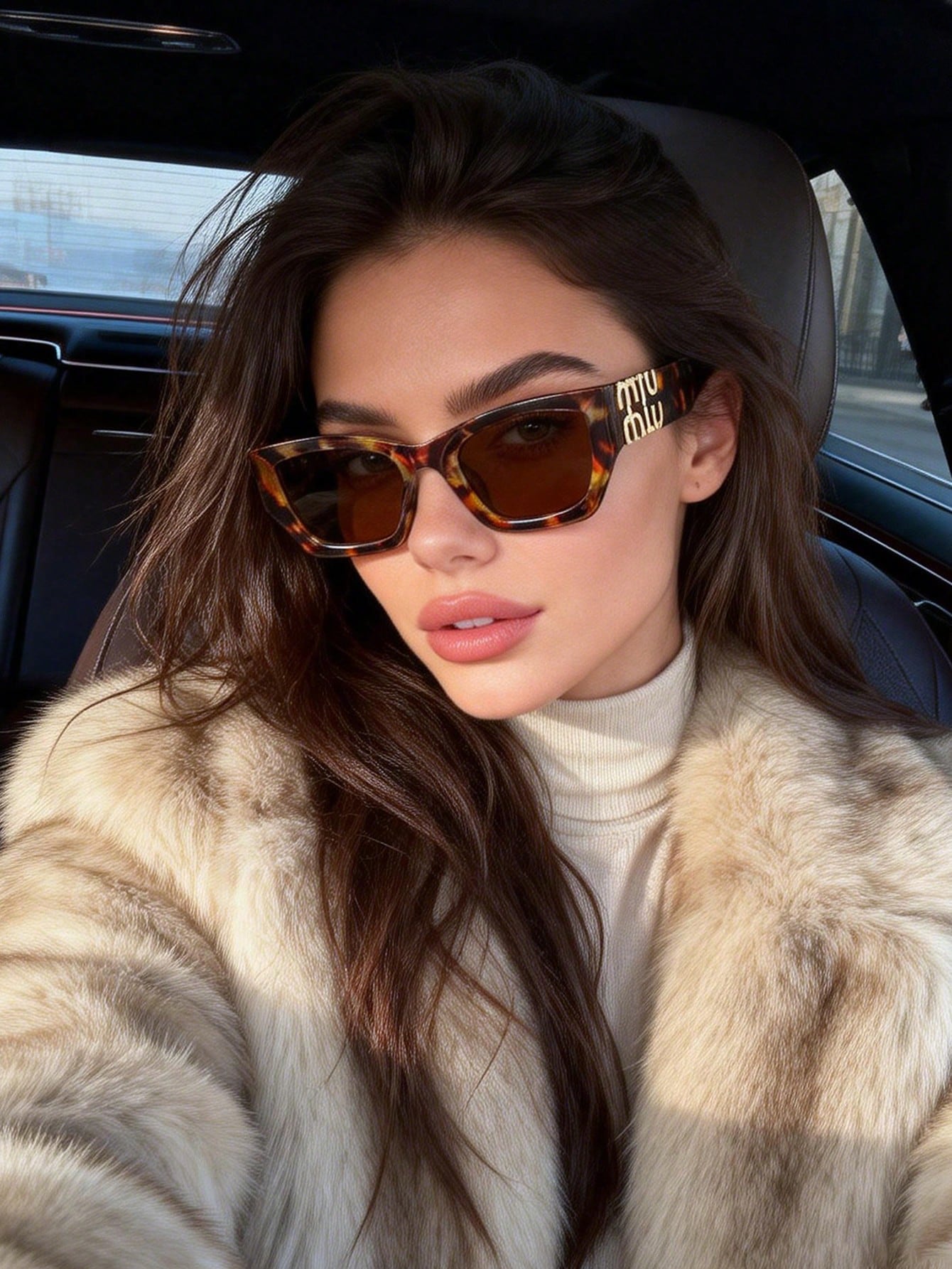 Retro Asymmetrical Cat Eye Fashion Glasses for Women