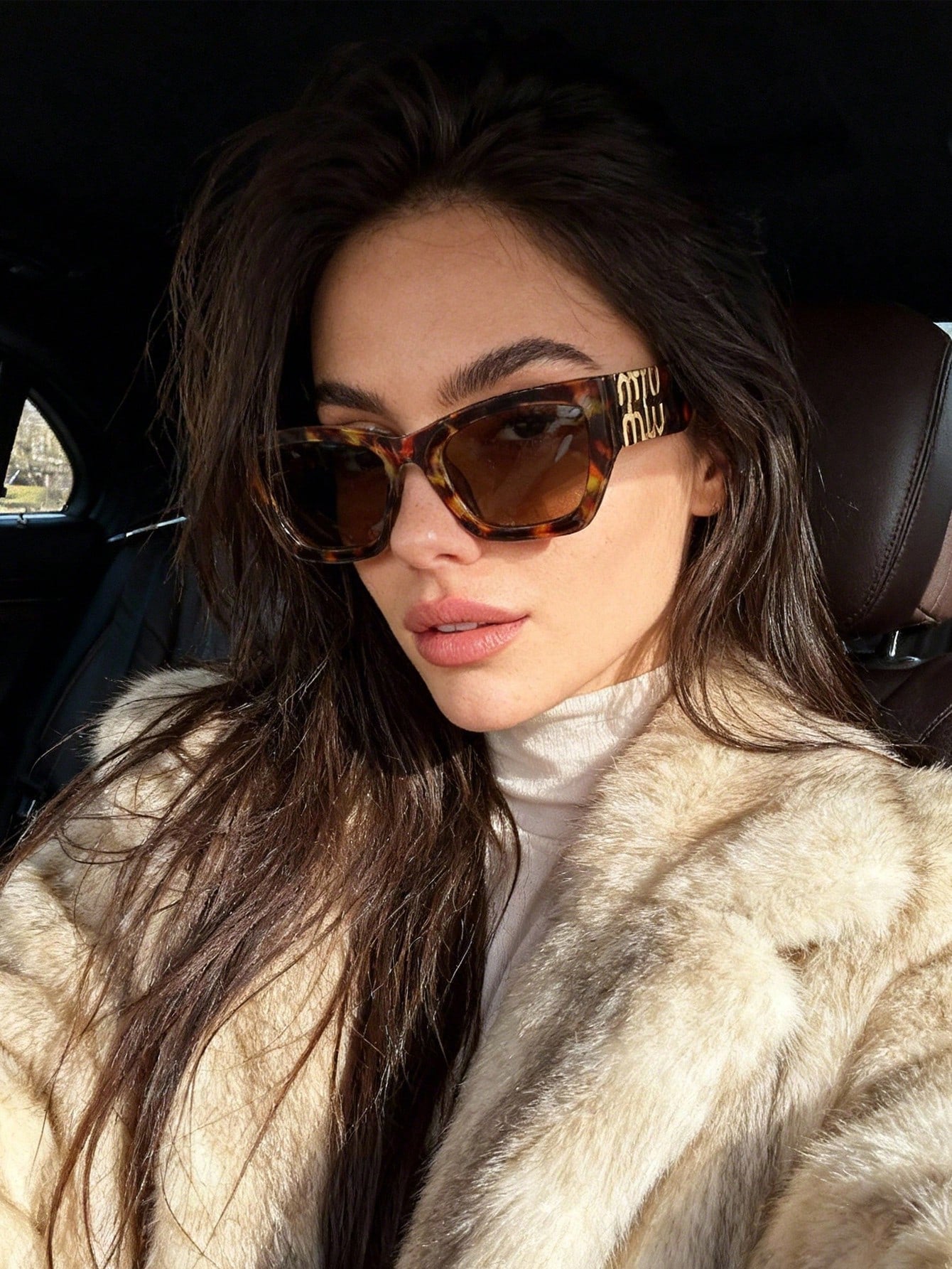 Retro Asymmetrical Cat Eye Fashion Glasses for Women