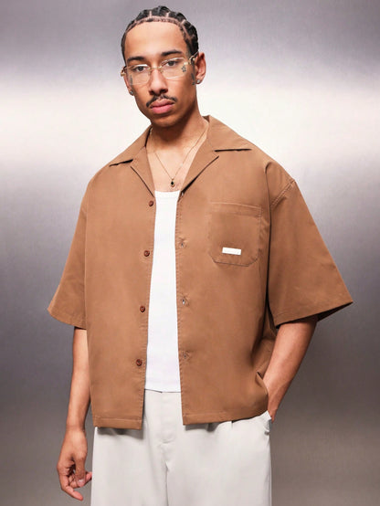 PLAYBOY X SUMWON Men’s Cropped Reviere Collar Shirt