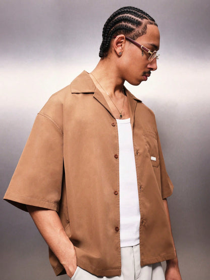 PLAYBOY X SUMWON Men’s Cropped Reviere Collar Shirt