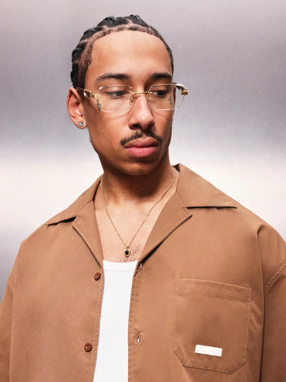 PLAYBOY X SUMWON Men’s Cropped Reviere Collar Shirt