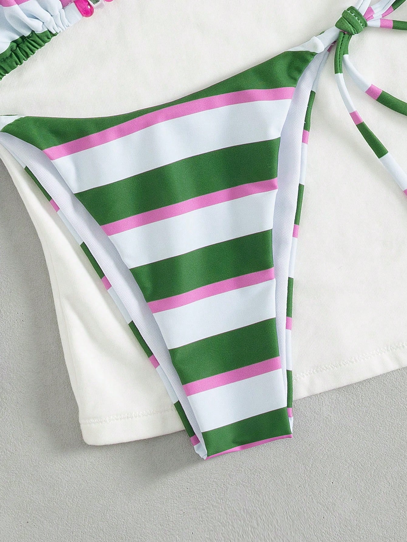 Sexy Minimalist All Over Print Halter Bikini Set