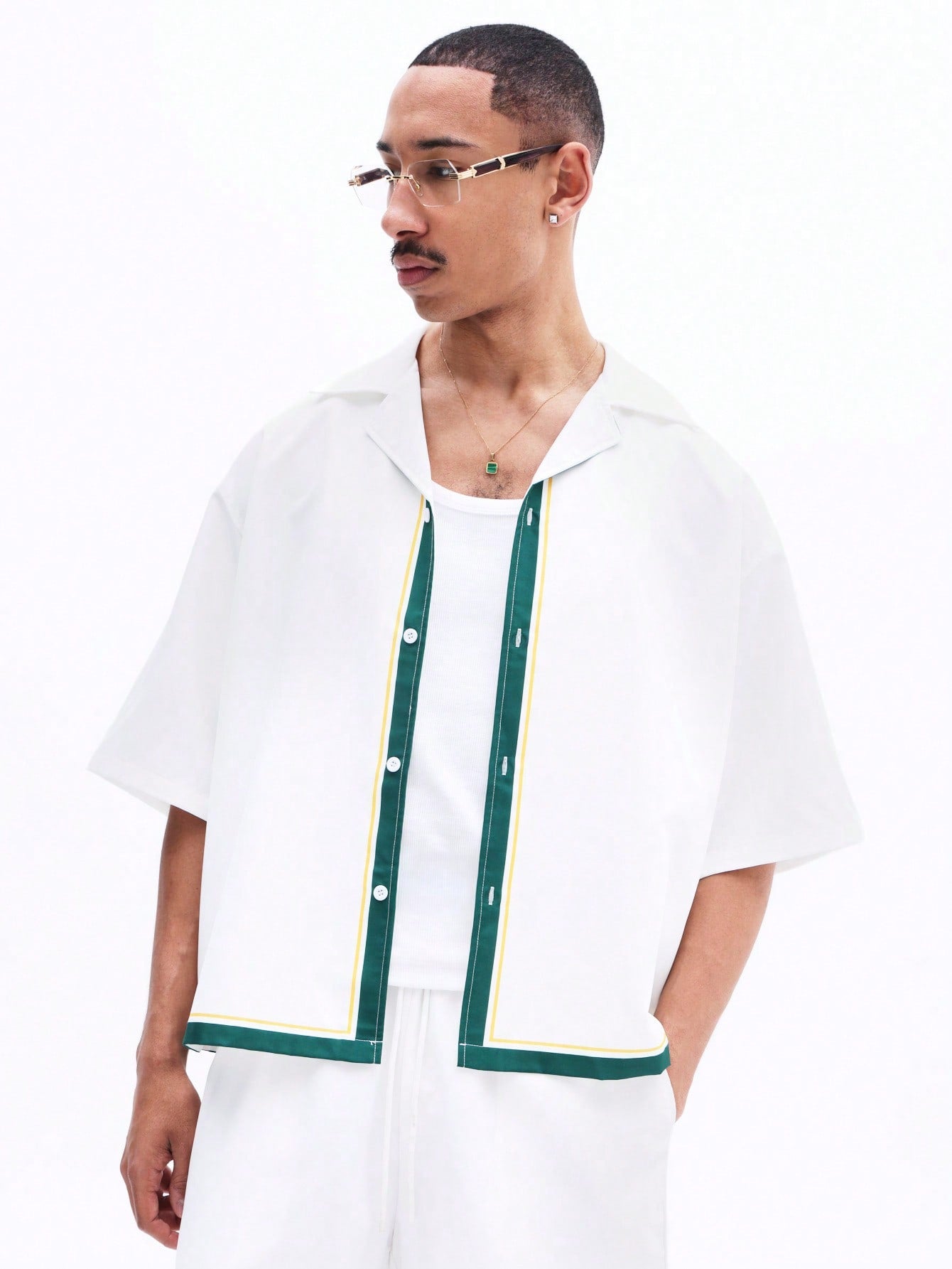 Capri Italia Scenic Summer Shirt and Shorts Set