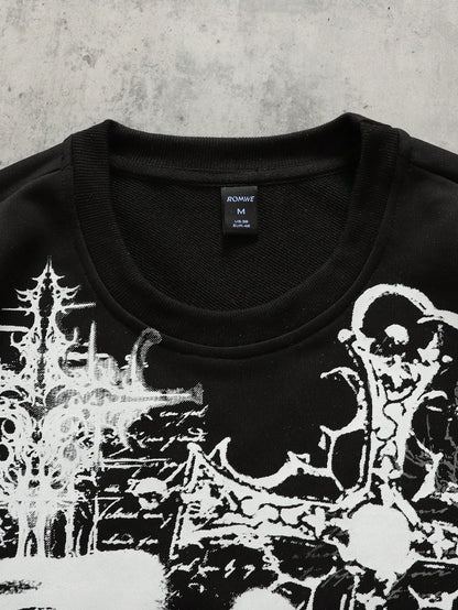 Men Minimalist Mock Layered Long Sleeve T-Shirt