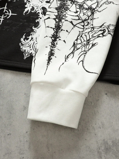 Men Minimalist Mock Layered Long Sleeve T-Shirt