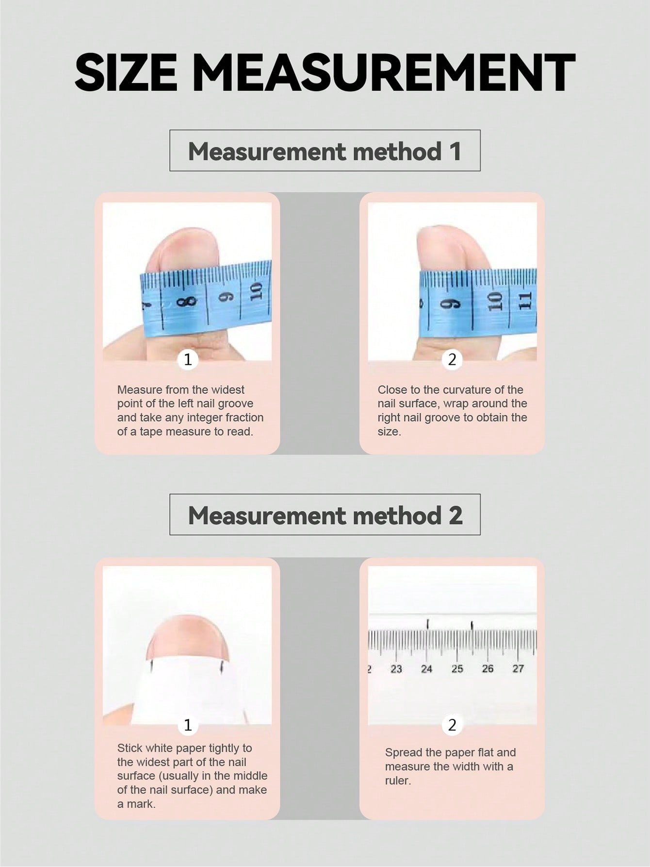 10pcs Handmade Pink & Green Floral Press-On Nails