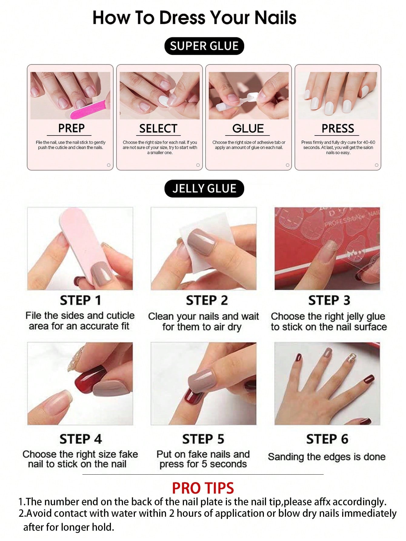 3D Floral Pearl Long Square Press-On Nails Set