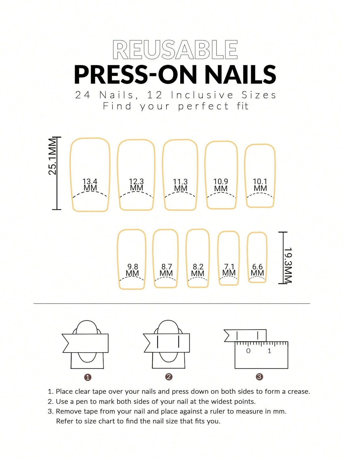 3D Floral Pearl Long Square Press-On Nails Set