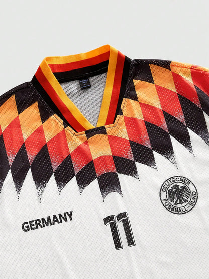 Men's World Cup Germany V-Neck Tee