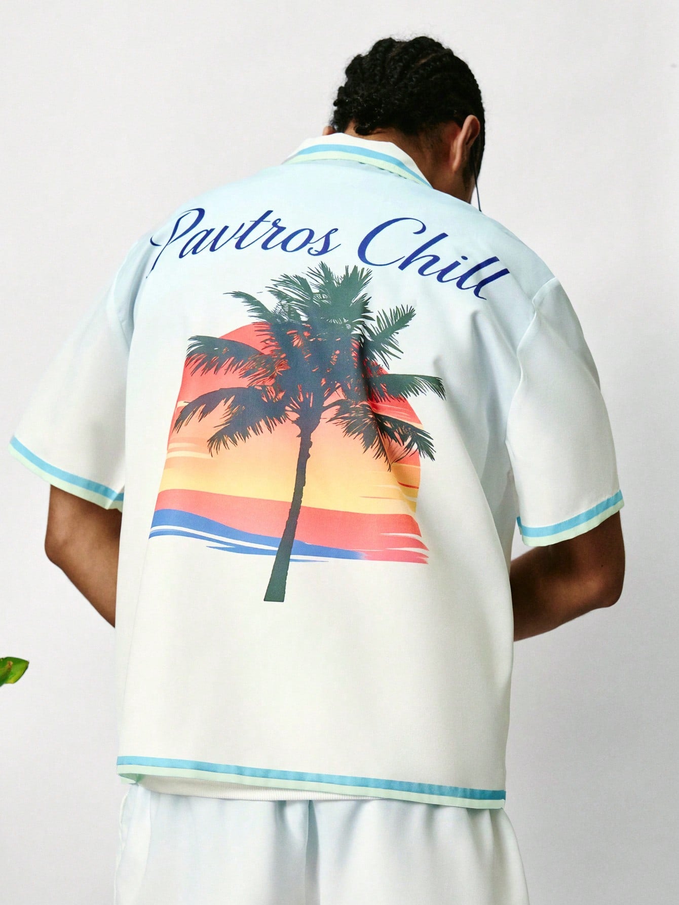 Men’s Tropical Graphic Loose Fit Vacation Set
