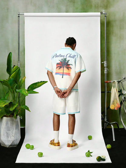 Men’s Tropical Graphic Loose Fit Vacation Set