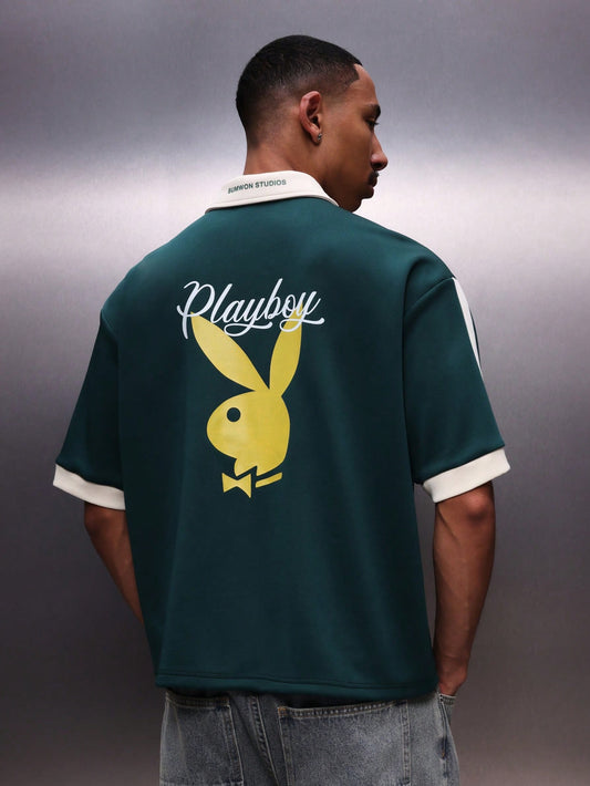 Brasil Logo Forest Green Bunny Polo Shirt