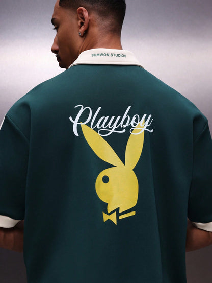Brasil Logo Forest Green Bunny Polo Shirt