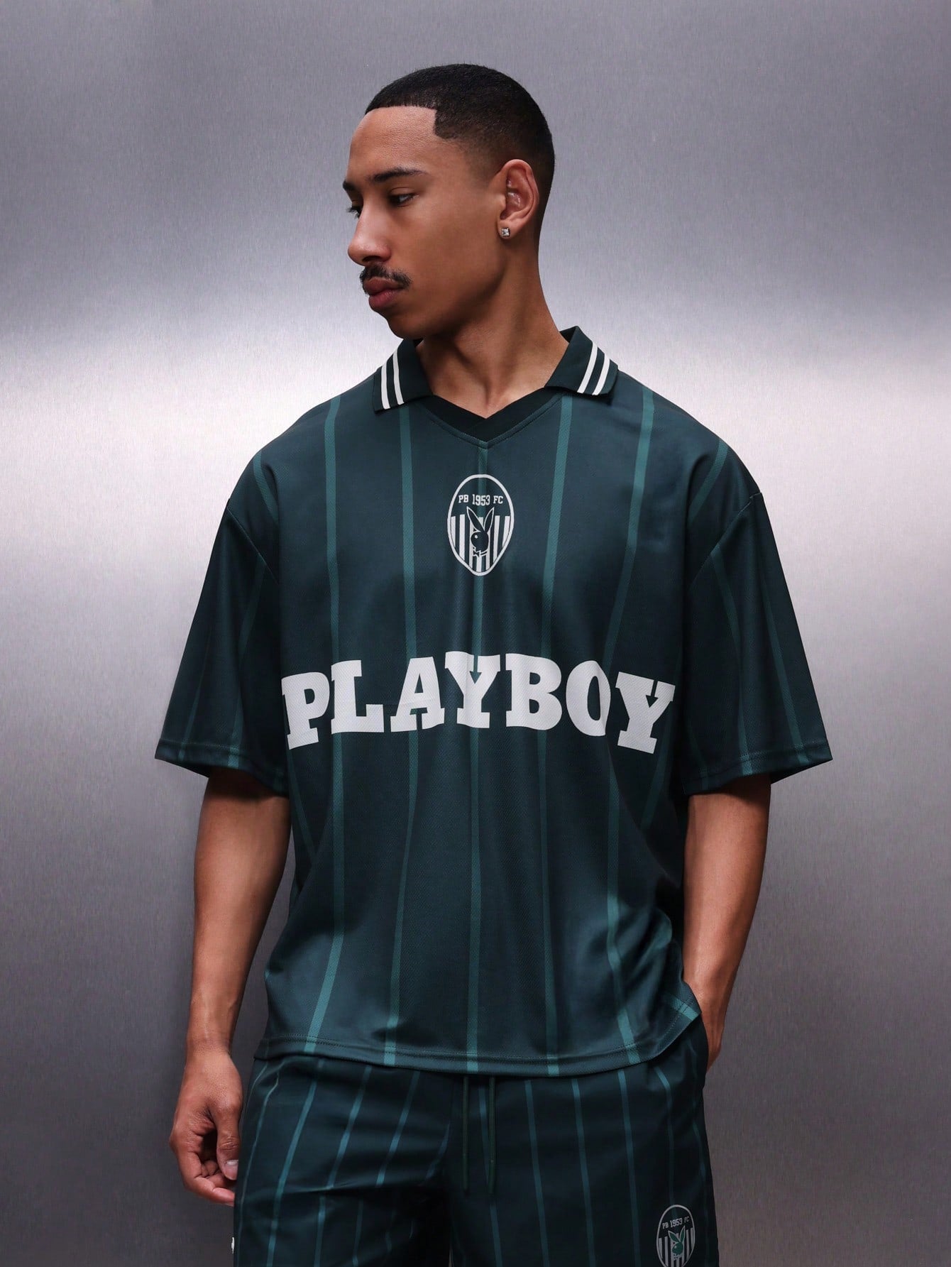 Men's BUNNY Football Jersey Polo Shirt