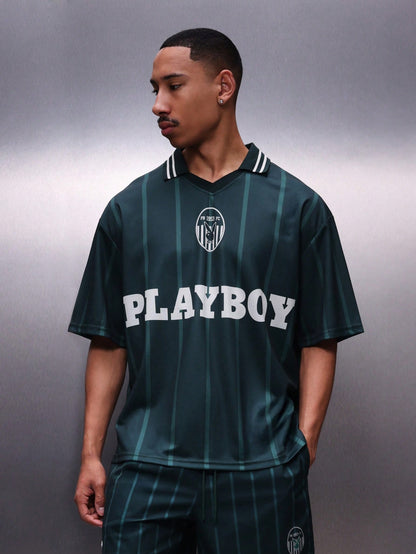 Men's BUNNY Football Jersey Polo Shirt