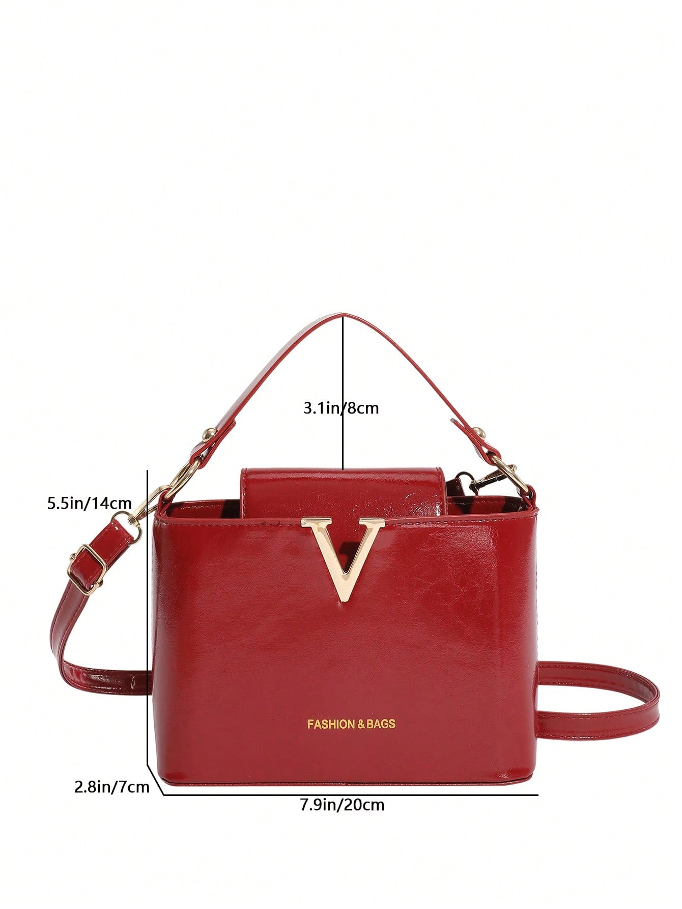 Minimalist Mini PU Leather Handbag with Metal Lock