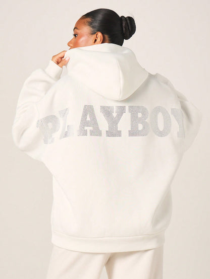 Rhinestone Bunny Hoodie