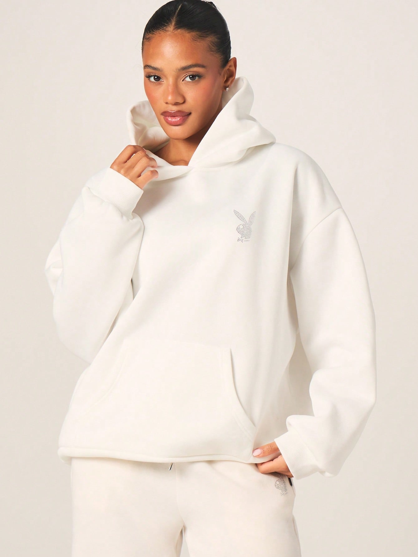 Rhinestone Bunny Hoodie