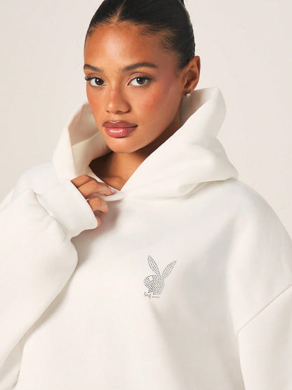 Rhinestone Bunny Hoodie