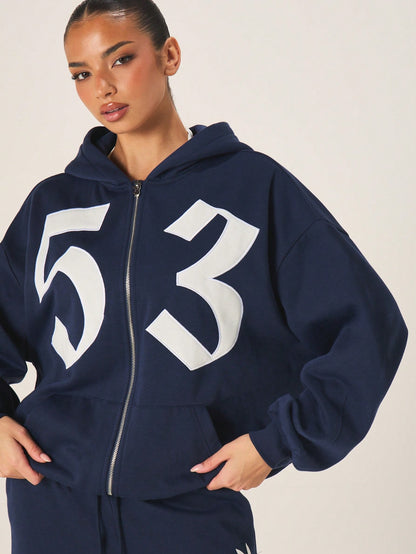 Playboy Full Zip Graphic Hoodie