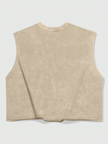 Men's Snowflake Print Loose Tank Top