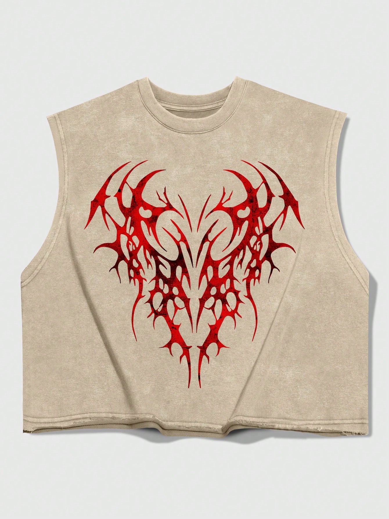 Men's Snowflake Print Loose Tank Top