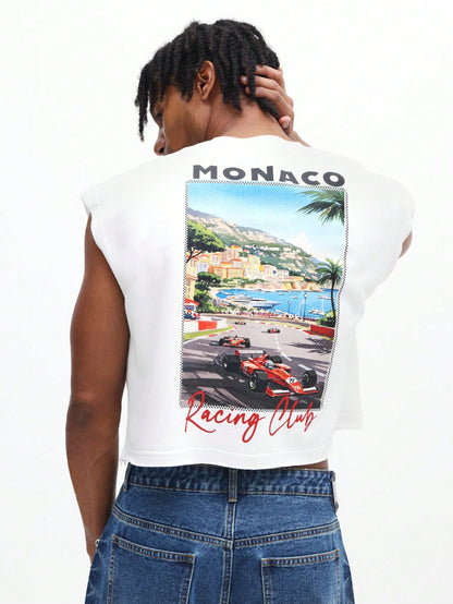 Men's Monaco Racing Graphic Crop Tank