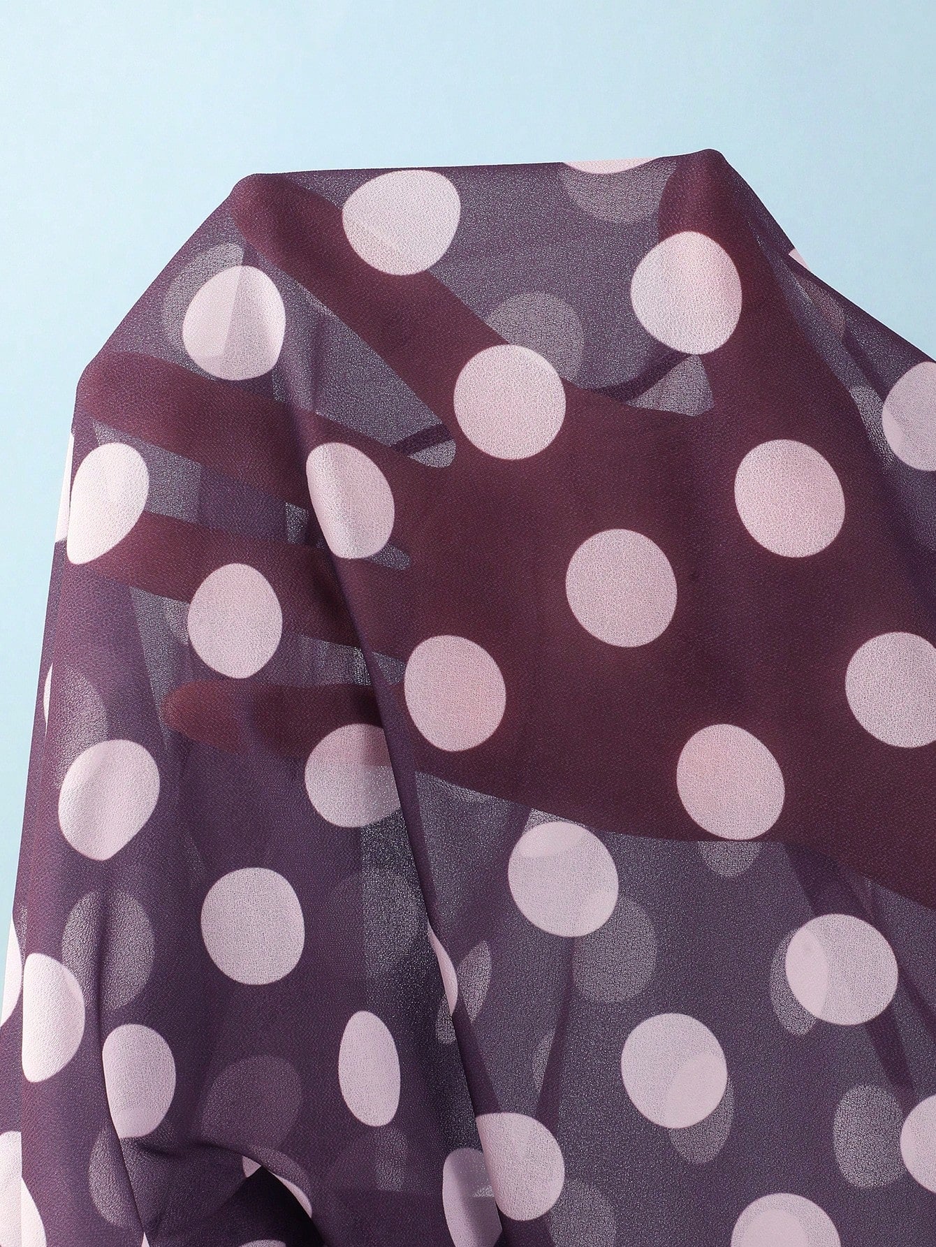 3-Piece Polka Dot Drawstring Backless Bikini Set
