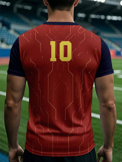 2026 Football Gold Tech Style #10 Soccer Shirt
