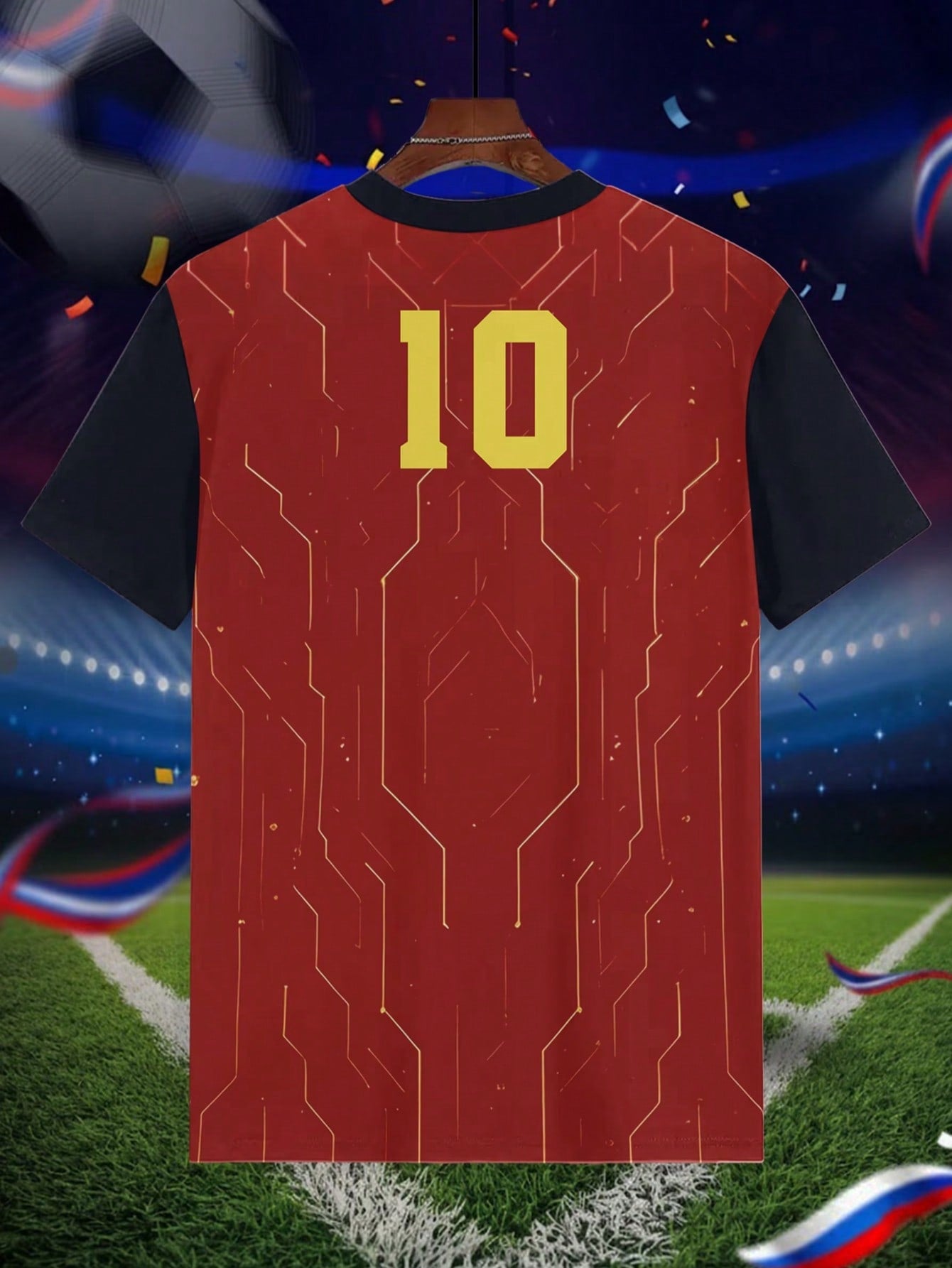 2026 Football Gold Tech Style #10 Soccer Shirt