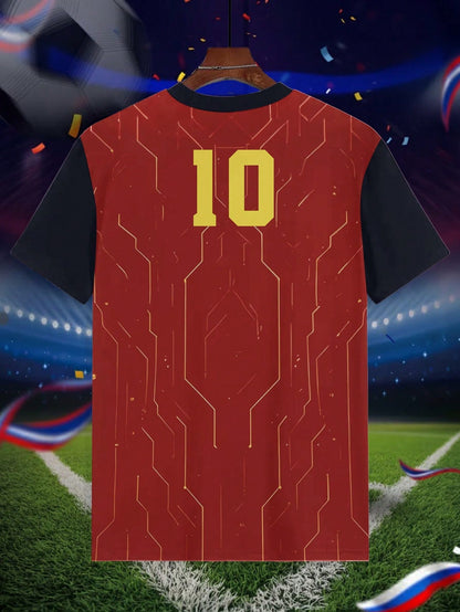 2026 Football Gold Tech Style #10 Soccer Shirt