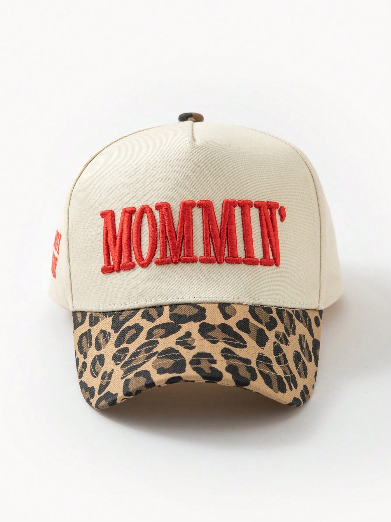 Men's Leopard Print Color Block Fashion Baseball Cap