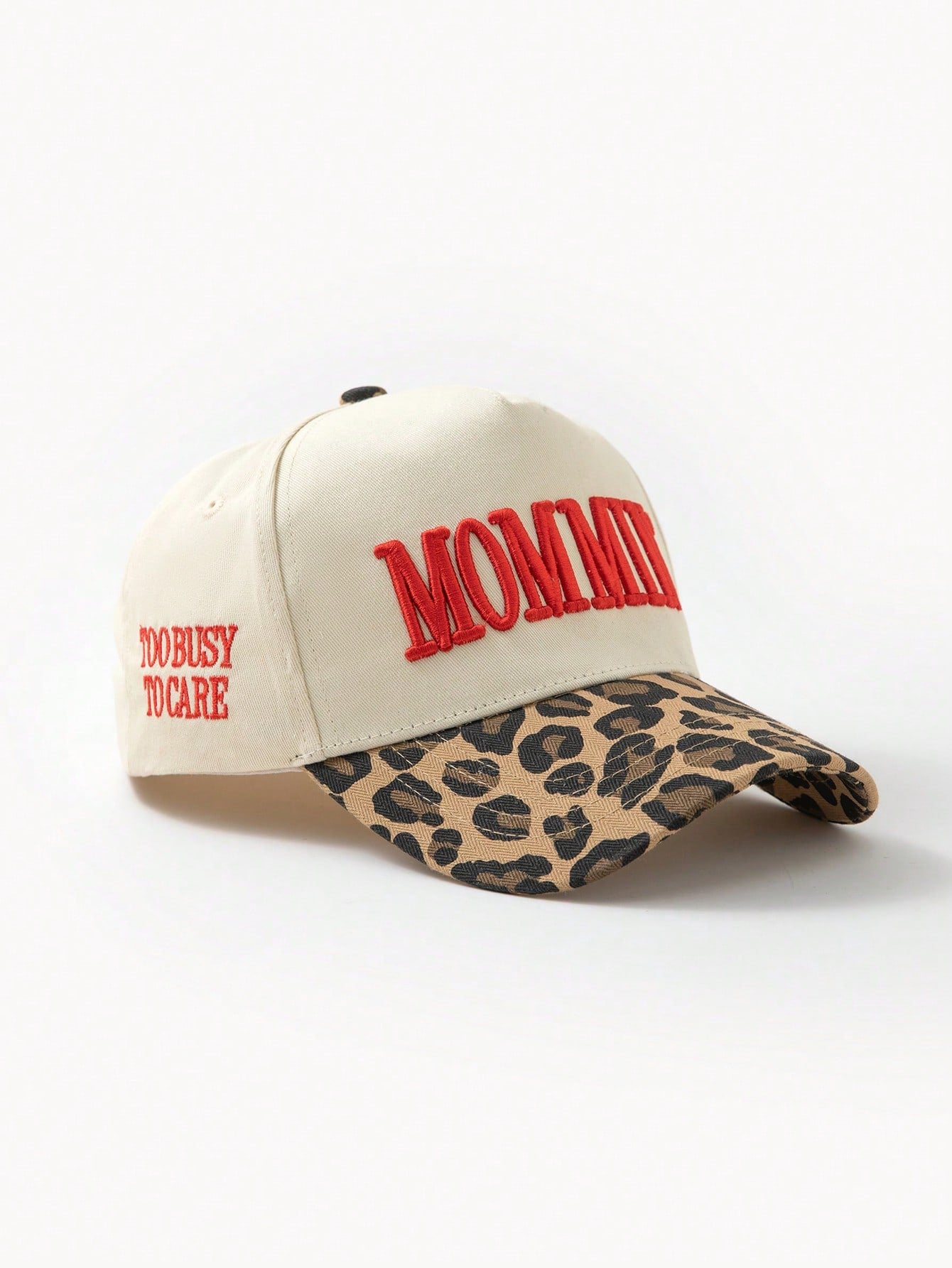 Men's Leopard Print Color Block Fashion Baseball Cap
