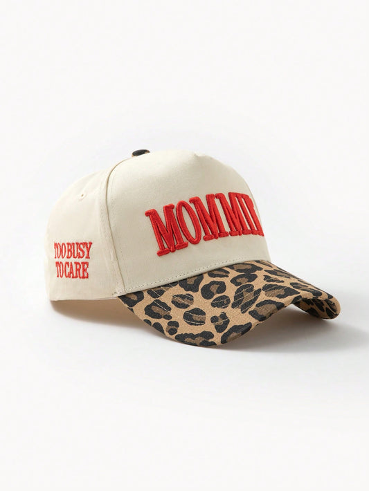 Men's Leopard Print Color Block Fashion Baseball Cap