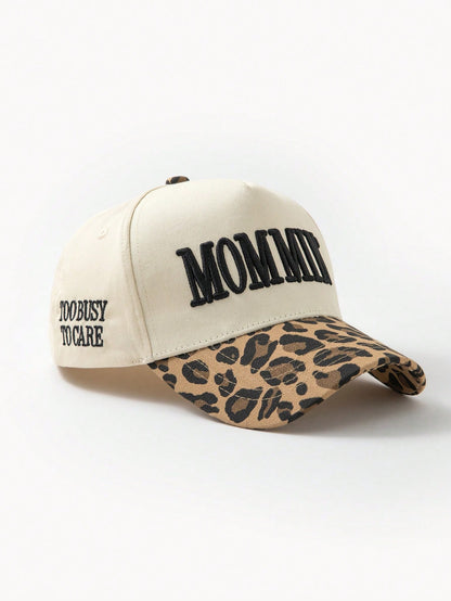 Men's Leopard Print Color Block Fashion Baseball Cap