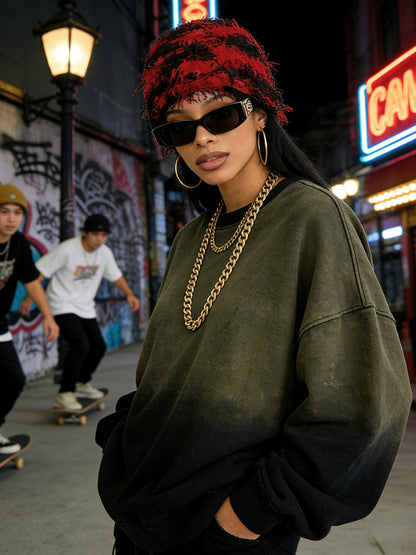 Fluffy Warm Knitted Beanie Hip-Hop Casual Style