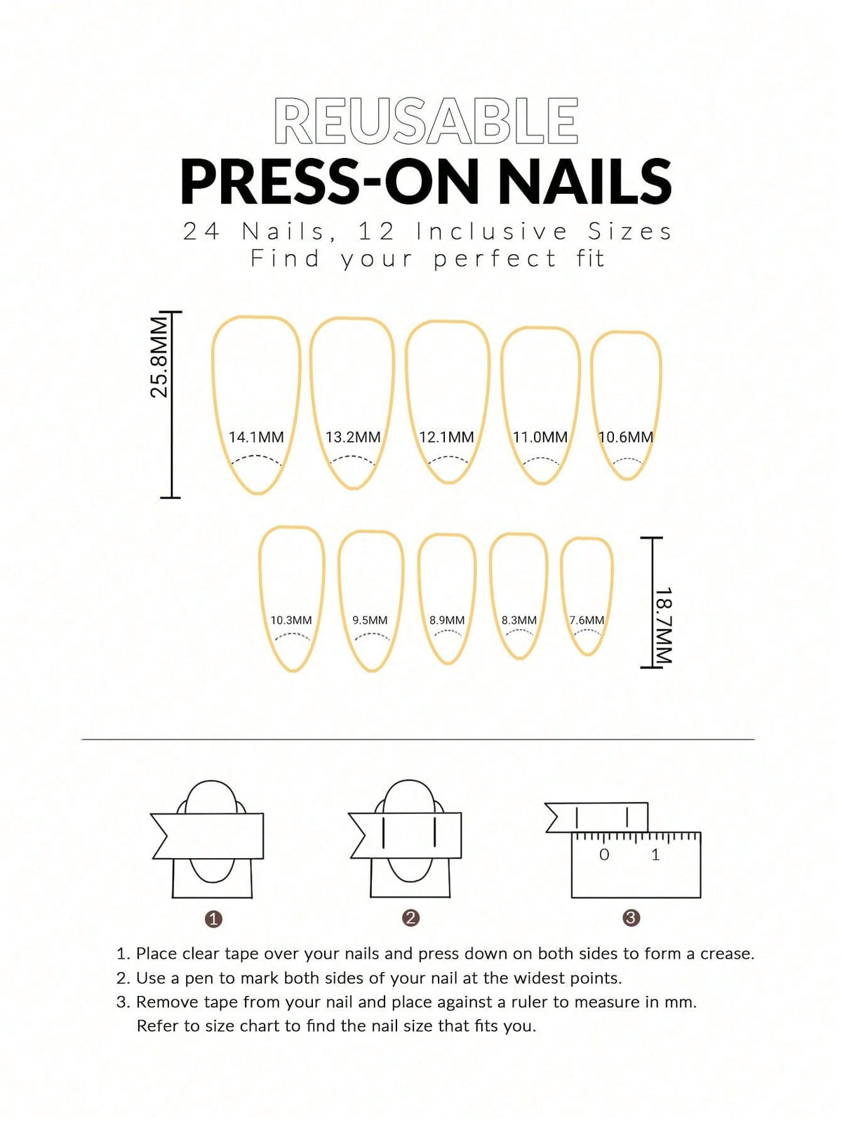 24pcs Ocean Pearl & Starfish Almond Press-On Nails