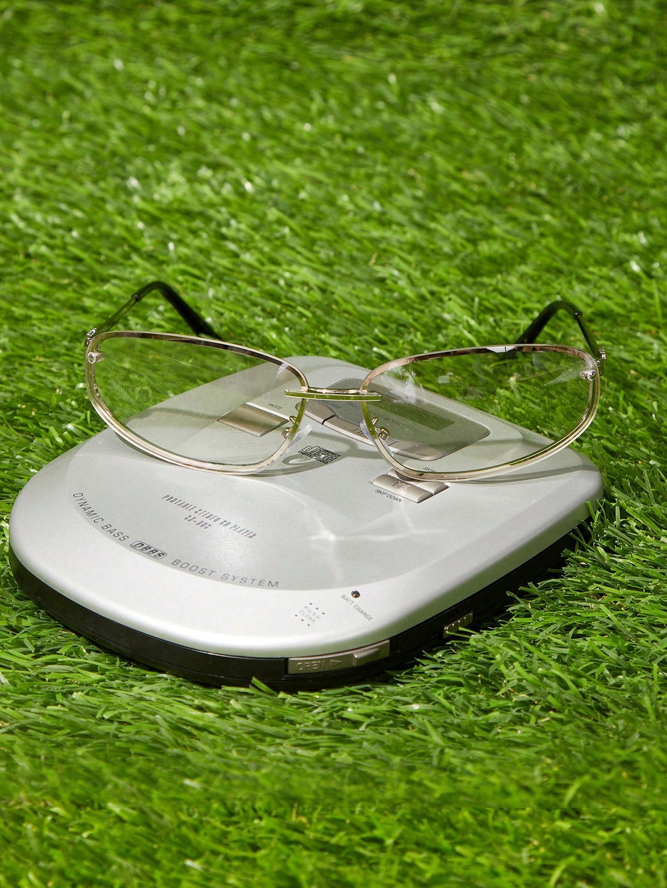 Retro Oversized Square Metal Unisex Fashion Glasses