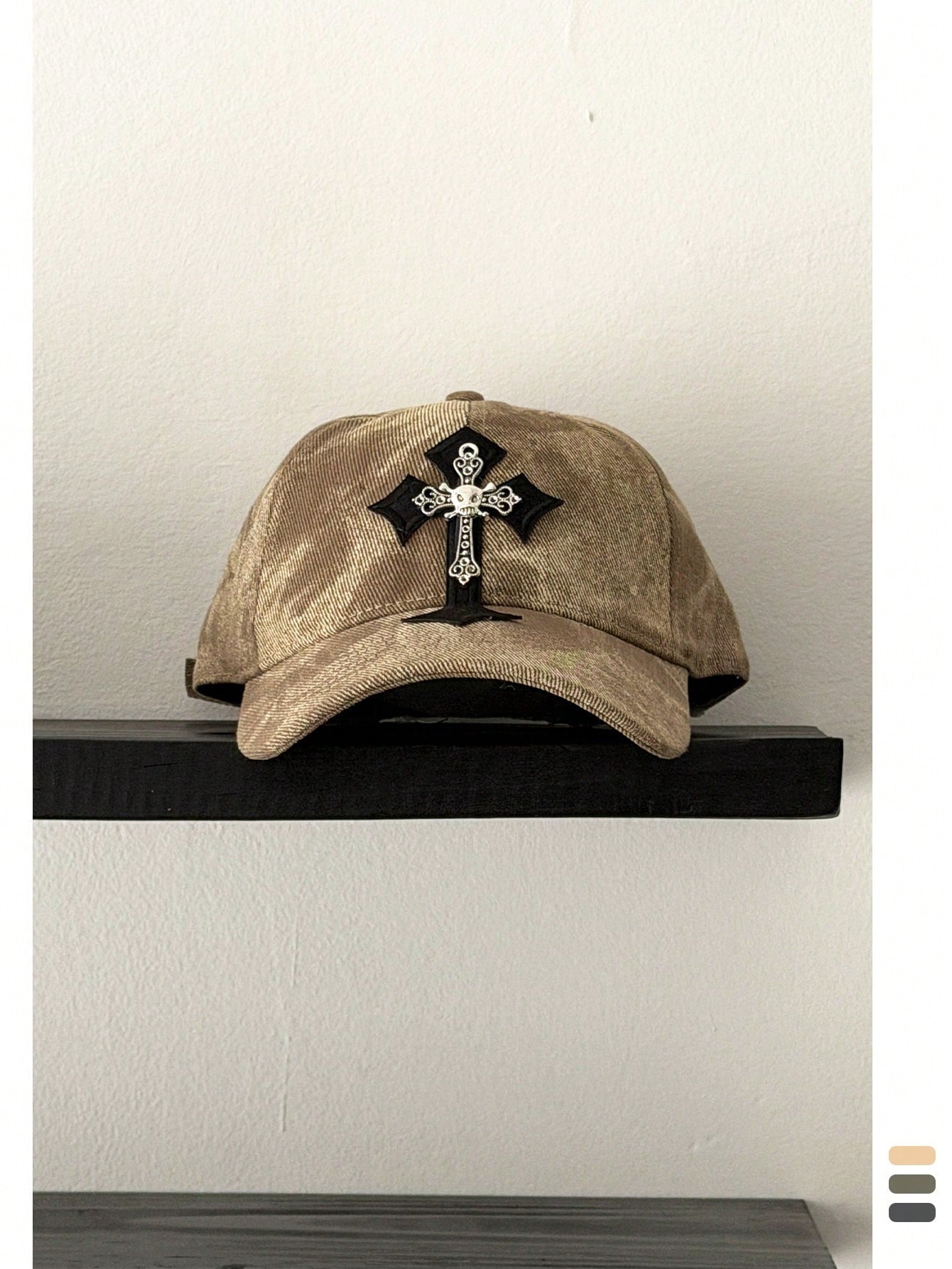 Vintage Distressed Camo Embroidered Baseball Cap