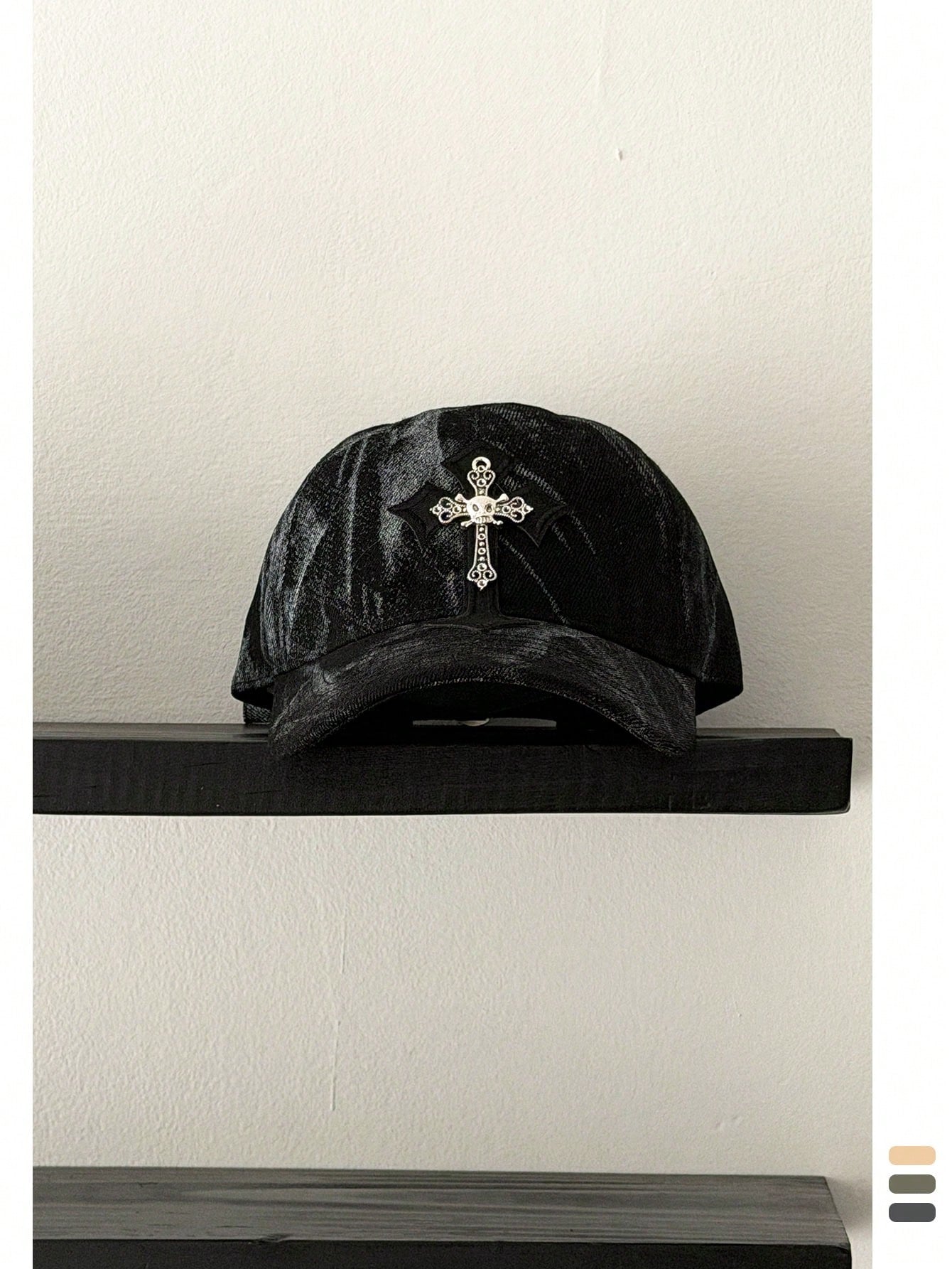 Vintage Distressed Camo Embroidered Baseball Cap