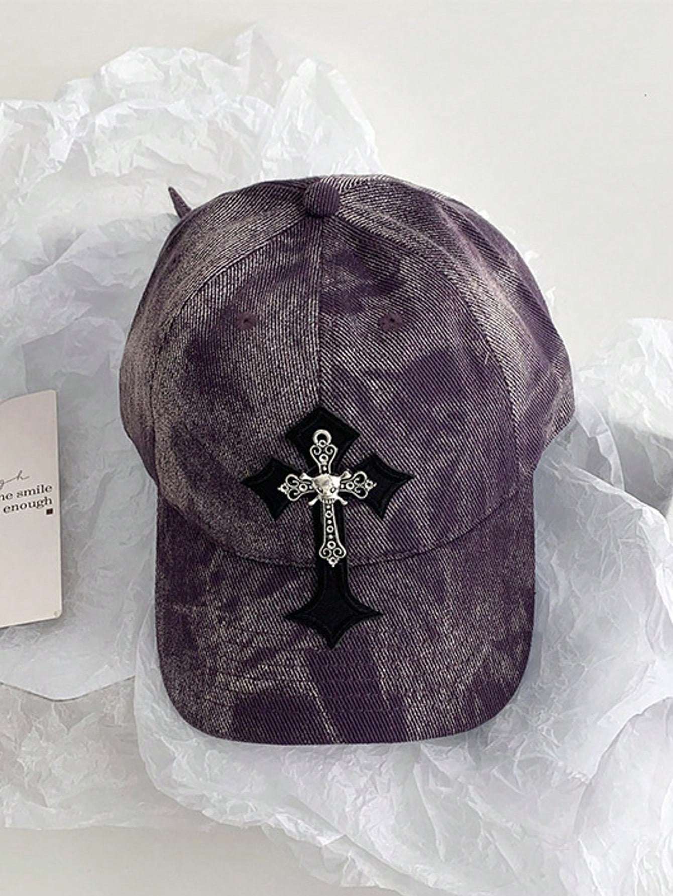 Vintage Distressed Camo Embroidered Baseball Cap