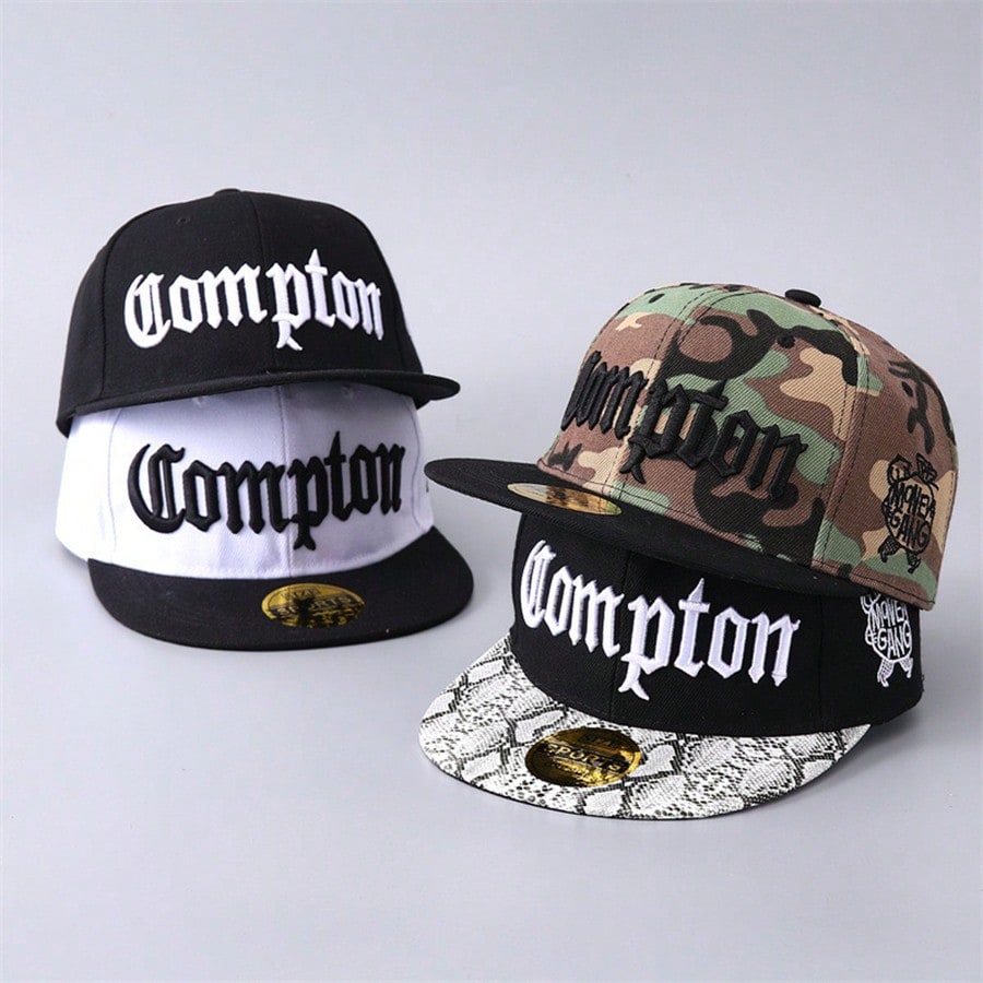 Korean Compton Hip Hop Flat Brim Camouflage Baseball Cap
