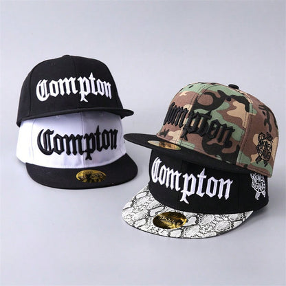 Korean Compton Hip Hop Flat Brim Camouflage Baseball Cap