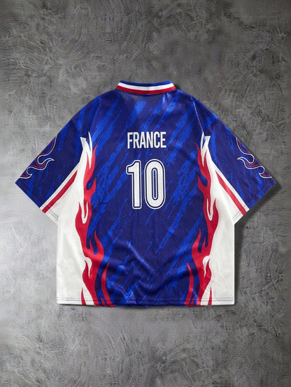 World Cup France Print Short Sleeve Tee