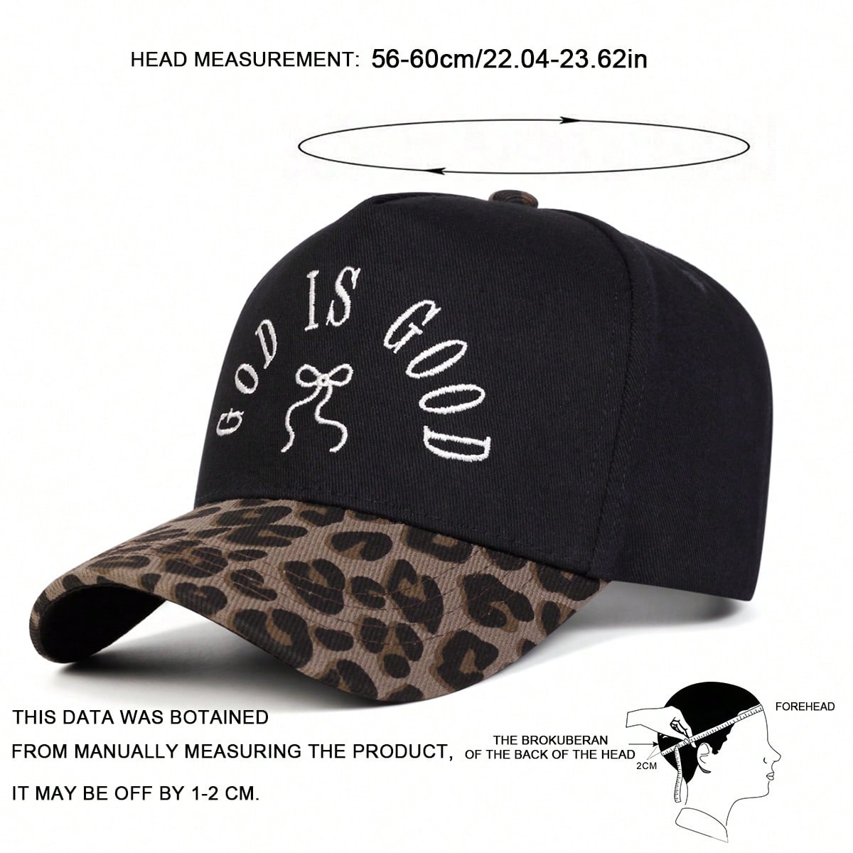 God Is Good Embroidered 5-Panel Trucker Hat