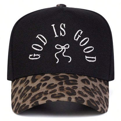 God Is Good Embroidered 5-Panel Trucker Hat