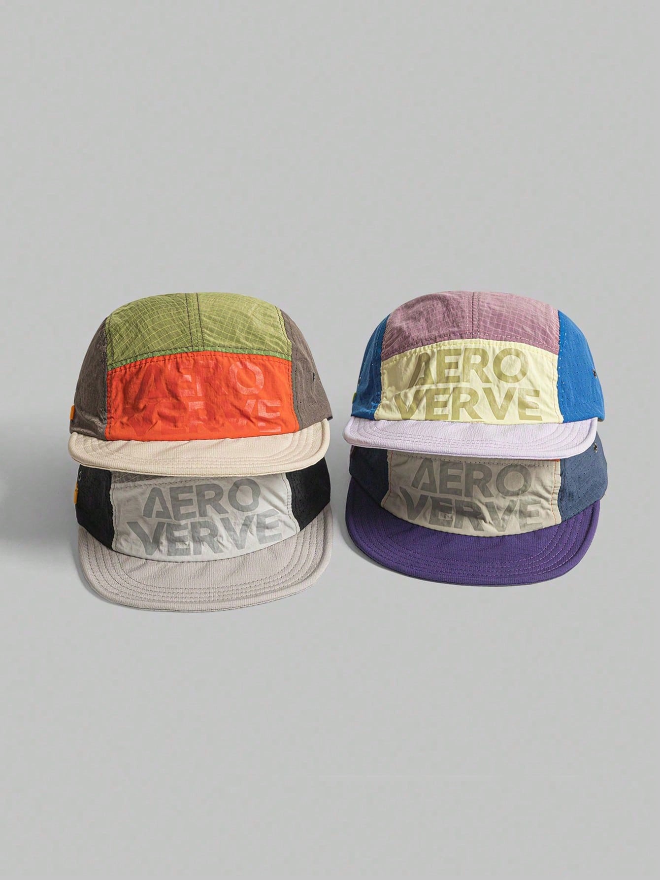 Retro 5-Panel Colorblock Lightweight Baseball Cap